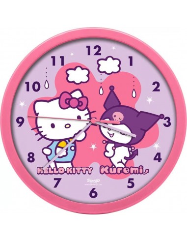RELOJ DE PARED HELLO KITTY/KUROMI