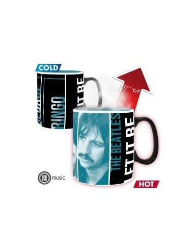 TAZA CAMBVIO DE COLOR LOS BEATLES