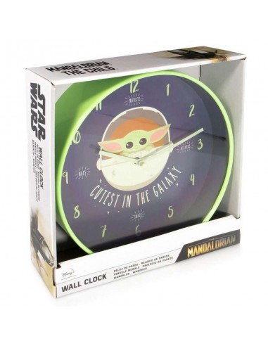 Reloj De Pared Grogu Star Wars