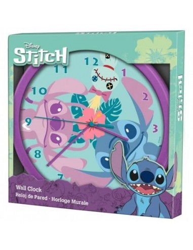RELOJ DE PARED STITCH Y ANGEL