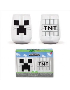 SET 2 VASOS MINECRAFT
