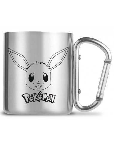 TAZA EEVEE CON MOSQUETON