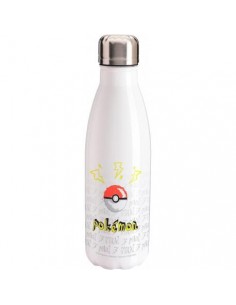 BOTELLA POKEMON PIKACHU BLANCA 2