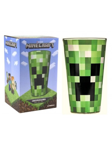 VASO DE CRISTAL CREEPER MINECRAFT