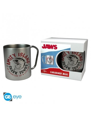 TAZA CON MOSQUETON TIBURON 