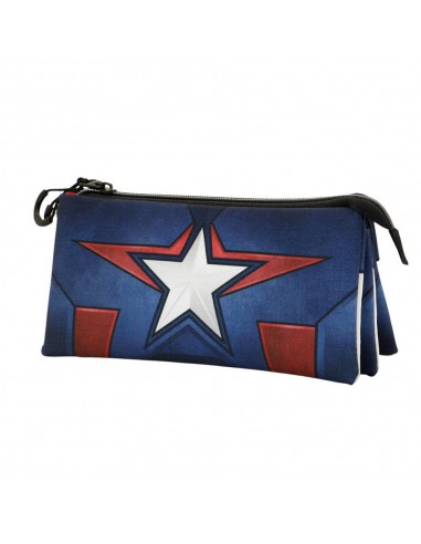 PORTATODO TRIPLE CAPITAN AMERICA MARVEL