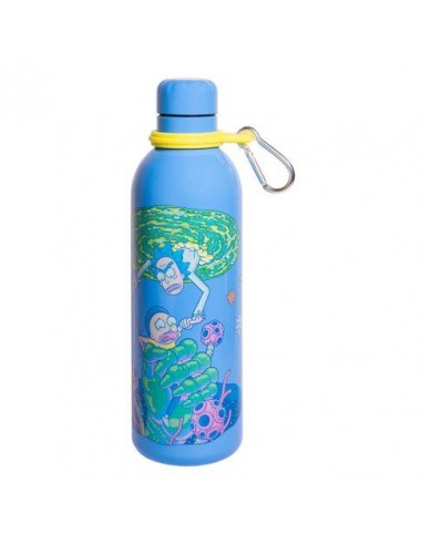 BOTELLA CON MOSQUETON RICK & MORTY