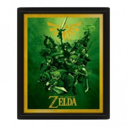 CUADRO 3D THE LEGENDS OF ZELDA