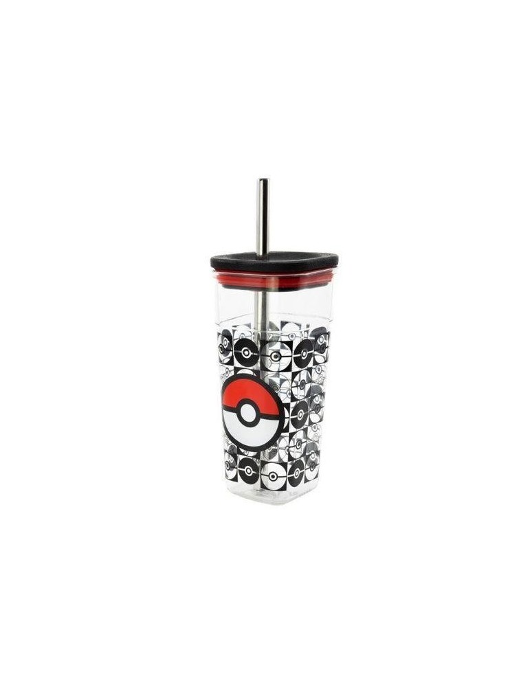 VASO CON PAJITA POKEMON