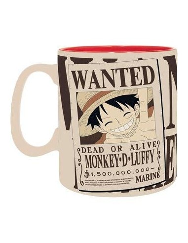 TAZA WANTED LUFFY