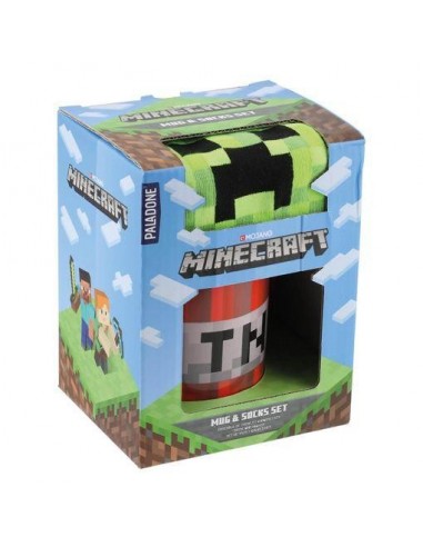PACK TAZA + CALCETIN MINECRAFT