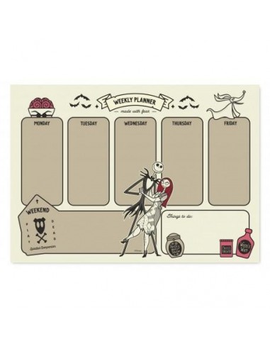 PLANIFICADOR SEMANAL PESADILLA ANTES...