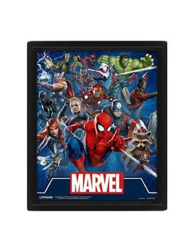 CUADRO 3D MARVEL