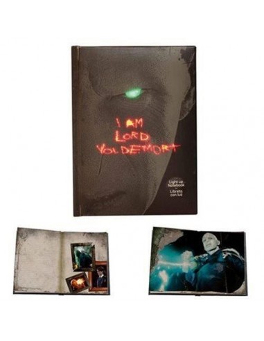 LORD VOLDEMORT LIBRETA CON LUZ HARRY...