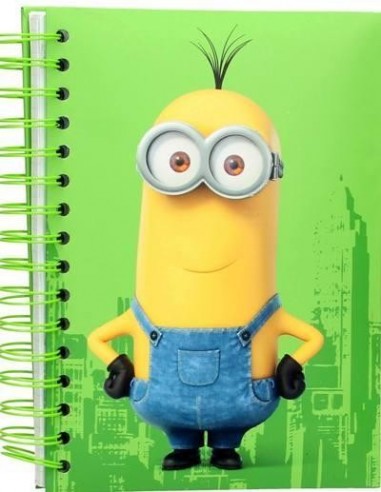 LIBRETA CON LUZ MINIONS