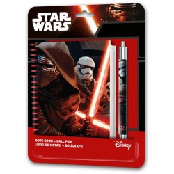 LIBRETA Y BOLIGRO STAR WARS